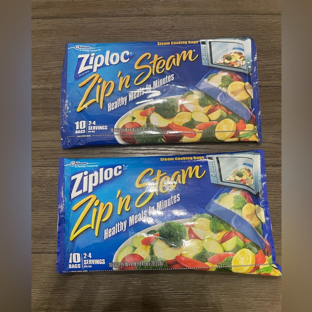 Ziploc‎ Zip N Steam Cooking Microwave Bags 2 Pack